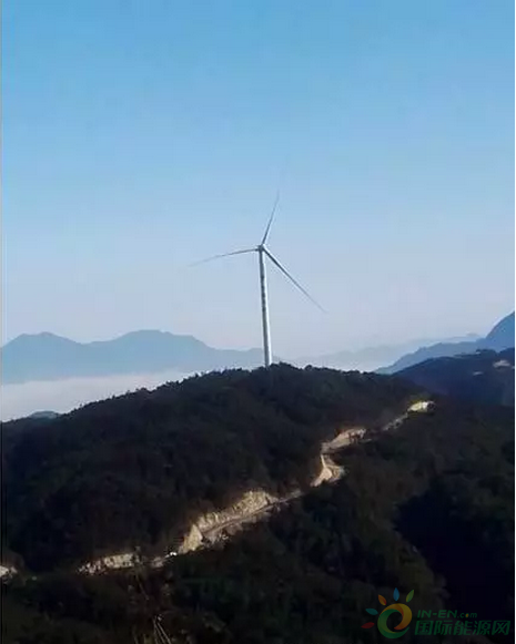 华能庆元双苗尖风电场首台风机倒送电成功