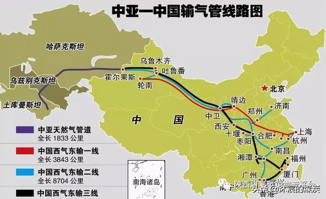 作为我国首条跨国输气管道——中亚天然气管道西起土库曼斯坦和