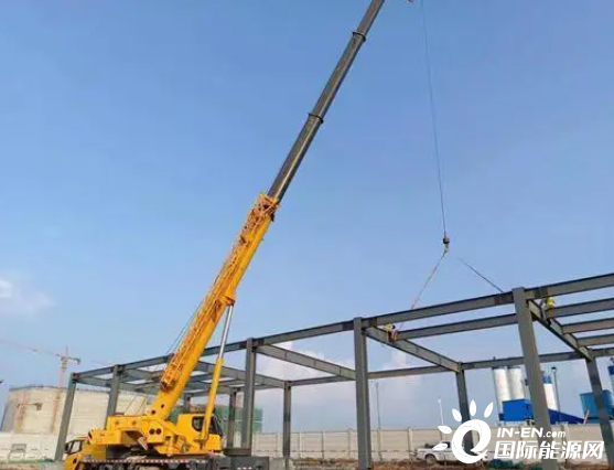 河南省内第一座110千伏全装配式变电站模块化构件全部