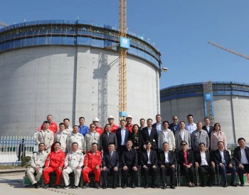 江苏如东LNG接收站项目气顶升“重量级托举”一次性完成