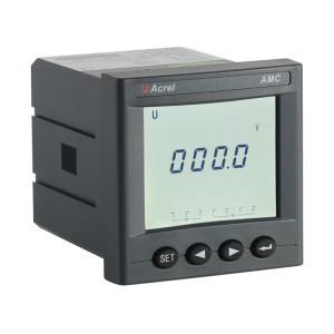 安科瑞液晶单相电压表AMC72L-V/J可一路报警