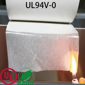 100um UL94V-0阻燃棉纸双面胶粘带