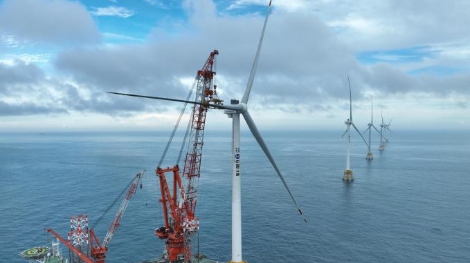 全国首个批量化应用16兆瓦海上风电机组项目全容量