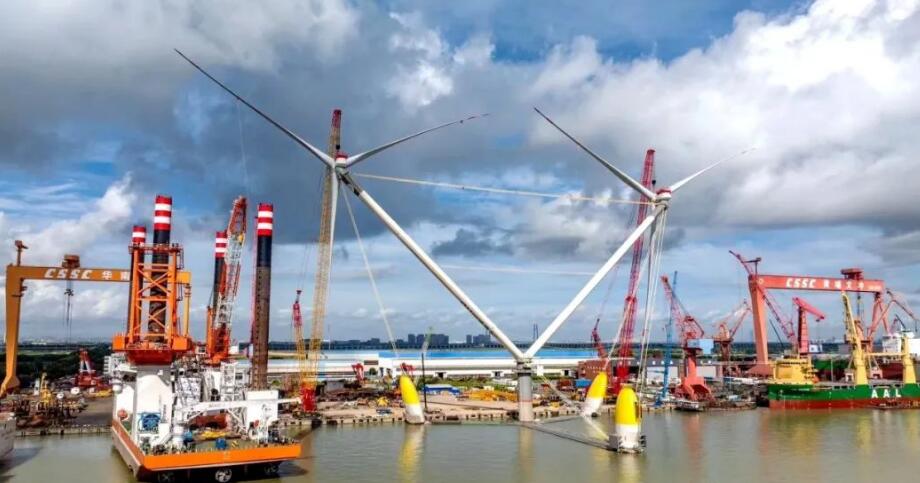 柳工欧维姆参建全球单体容量最大漂浮式风电平台