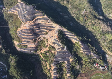 中国能建建筑集团承建的蒙西采煤沉陷区2000兆瓦光