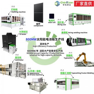 800mw太阳能光伏板生产线集成公司中步擎天新能源