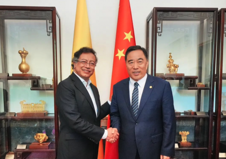 宋海良拜会哥伦比亚总统佩特罗