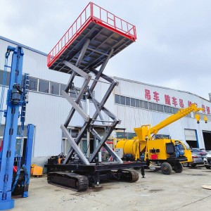 室外高空作业升降平台 遥控举高9米升降机 液压动力驱动