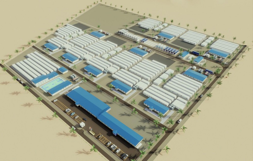 沙特赛达维2GW光伏项目临建工程正式开工