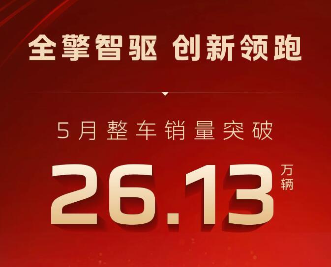 突破2.32万辆，中国一汽5月自主新能源车型延续爆发式增长态势