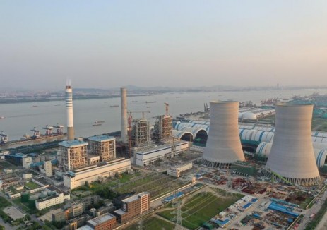 中国能建江苏电建一公司承建的国信靖江2×100万千
