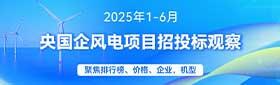 2025年1-6月风电招中标分析（央国企项目）