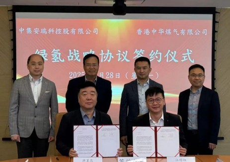 共谋千亿赛道！中集安瑞科与香港中华煤气达成绿氢