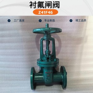 襯四氟法蘭閘閥Z41F46-16C耐酸堿腐蝕化工閥門