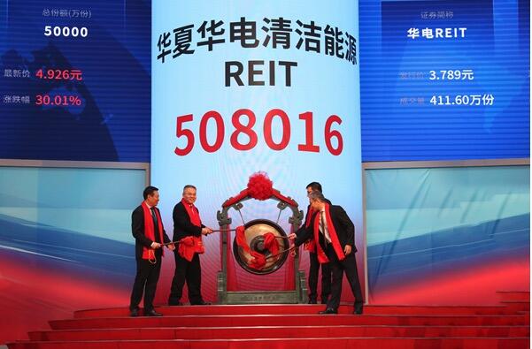 华电国际公募REITs鸣锣上市 开启资本赋能新征程