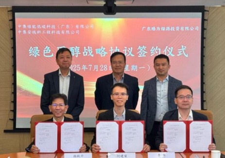 香港中华煤气与中集安瑞科携手发展绿色甲醇及氢