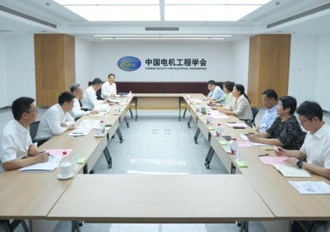 倪真与中国电机工程学会副理事长、党委书记陈梅进行会谈