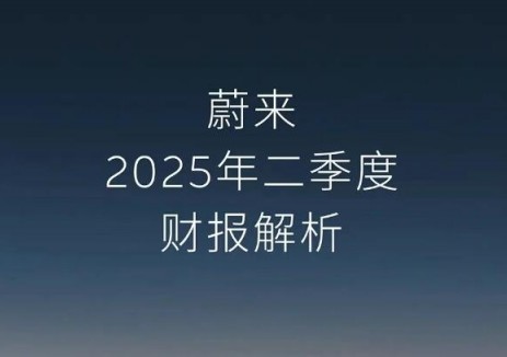 蔚来发布2025年第二季度财报