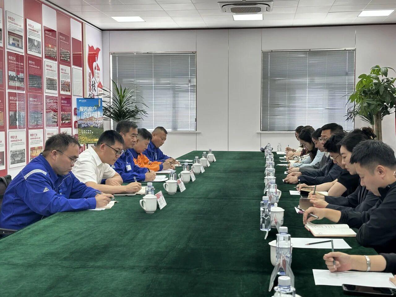 内蒙古华电氢能王新宇会见国网融资租赁公司产业链事业部总经理安然一行