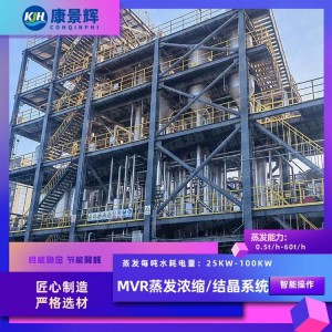 湖北康景辉 MVR蒸发器 氯化钠蒸发结晶系统 稳定性好