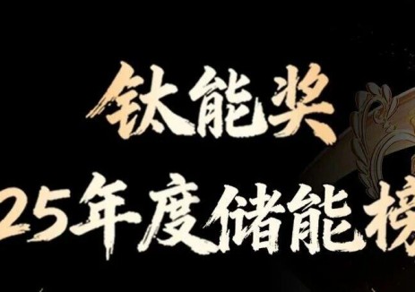 鈦能獎(jiǎng)·2025年度：<em>儲(chǔ)能技術(shù)</em>創(chuàng)新獎(jiǎng)