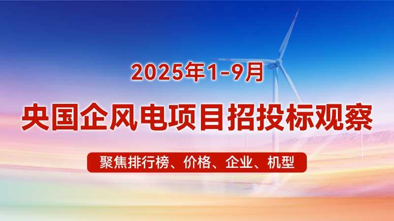 2025年1-9月风电招中标分析（央国企项目）