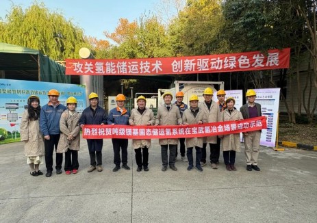 全球首例吨级镁基固态储运氢系统在氢冶金场景成功示范