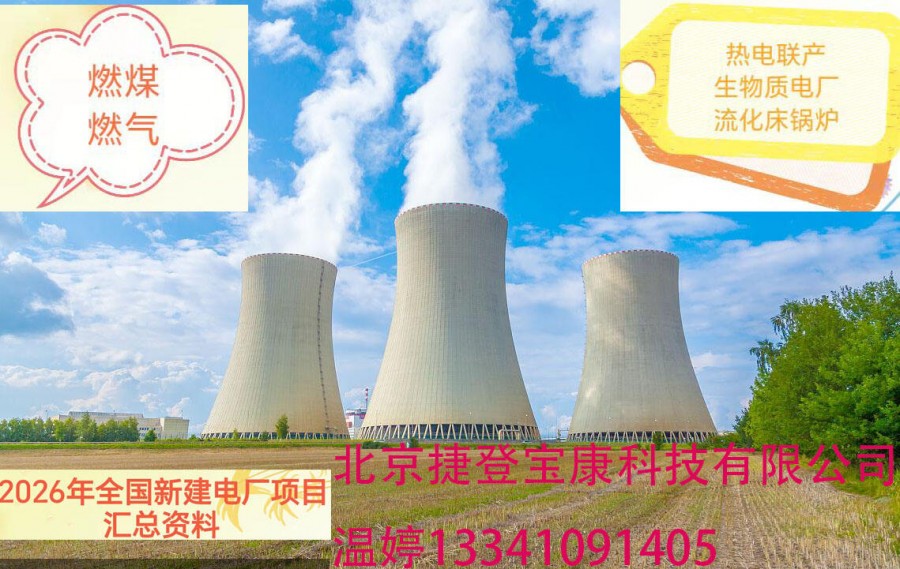 北京捷登宝康科技有限公司整理的发电厂项目