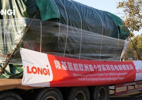 启航欧洲!隆基氢能欧洲首台套电解水制氢设备顺利发货