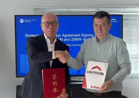 明阳氢能与西班牙KT公司正式签署1MW <em>AEM</em>及25MW ALK系统销售合同