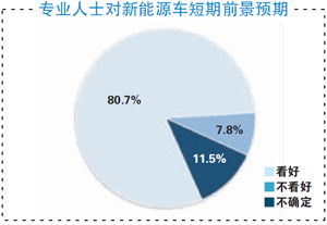 专业人士对新能源车短期前景预期