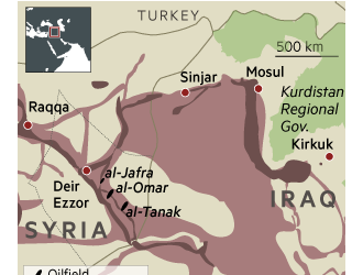 以美为首的联军密集<em>空袭</em>重创ISIS石油生产