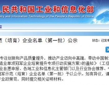 阳光电源、隆基、特锐德、中天等企业分别上榜首批制造业单项冠军<em>示范企业</em>及培育企业名单