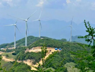 湖北襄阳保康首座风力发电场即将投入运行