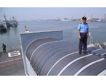 印度海军军舰首次用上了太阳能,照明空调全靠它