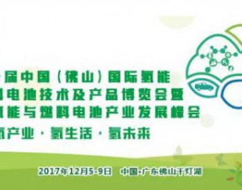 第一届中国(佛山)国际<em>氢能与燃料电池</em>技术及产品博览会暨第二届<em>氢能与燃料电池</em>产业发展峰会