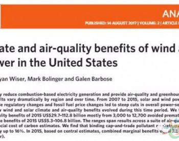 都說風電、<em>光伏成本</em>高 但你知道其社會收益是多少嗎？