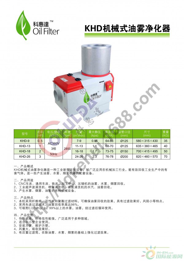 KHD油雾静化器