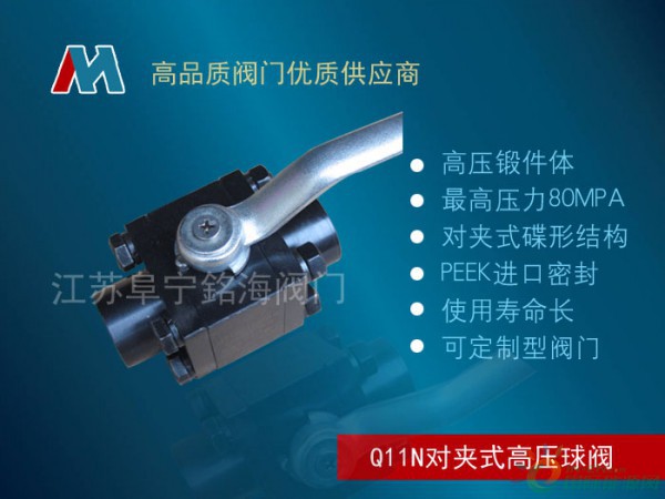 Q11N对夹式高压球阀