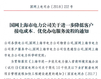 国网<em>上海市电力</em>进一步降低客户接电成本、优化办电服务流程