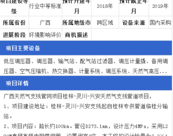 <em>广西天然气支线管网</em>项目桂林-灵川-兴安天然气支线管道项目