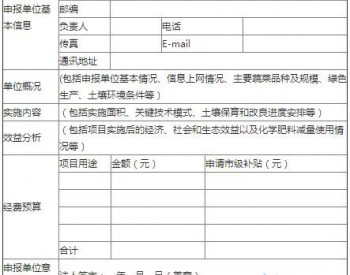政策全文 | 上海市2018年设施菜田土壤保育和改良实施方案