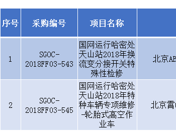 招标 | 国网<em>运行分公司</em>2018年第三批非招标项目（非物资）（四次）成交结果公告