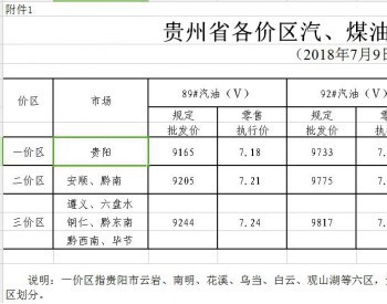 贵州省89#汽油（国Ⅴ）和0#柴油最高<em>零售价格</em>每吨分别提高270元、260元