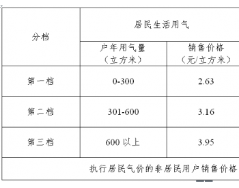关于调整天津市燃气管网居民用气销售价格并建立上下游<em>价格联动</em>机制的通知
