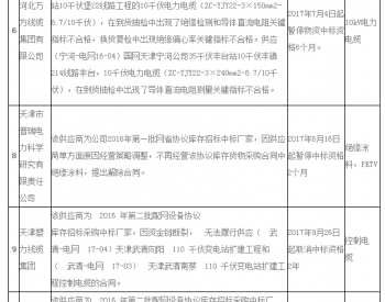 国<em>网天津市电力</em>公司关于供应商不良行为处理情况的通报