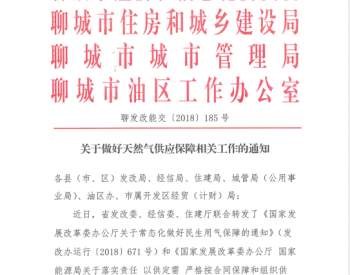 聊城市发改委关于做好天然气<em>供应保障</em>相关工作的通知