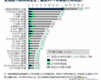 11家中国风电业主稳居<em>国际市场</em>前25排名