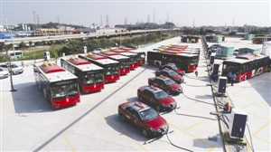 Район Паньюй, город Гуанчжоу: 300 электробусов можно заряжать одновременно
