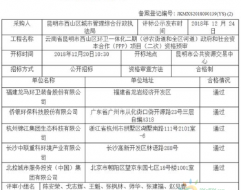 水陆一体！五大名企出战昆明“道路+<em>河道</em>”环卫一体化项目